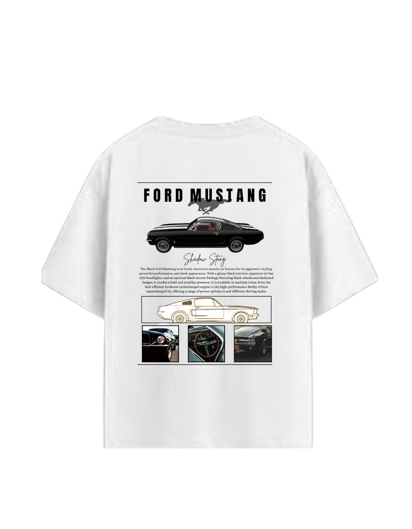 FORD MUSTANG OVERSIZED TEE